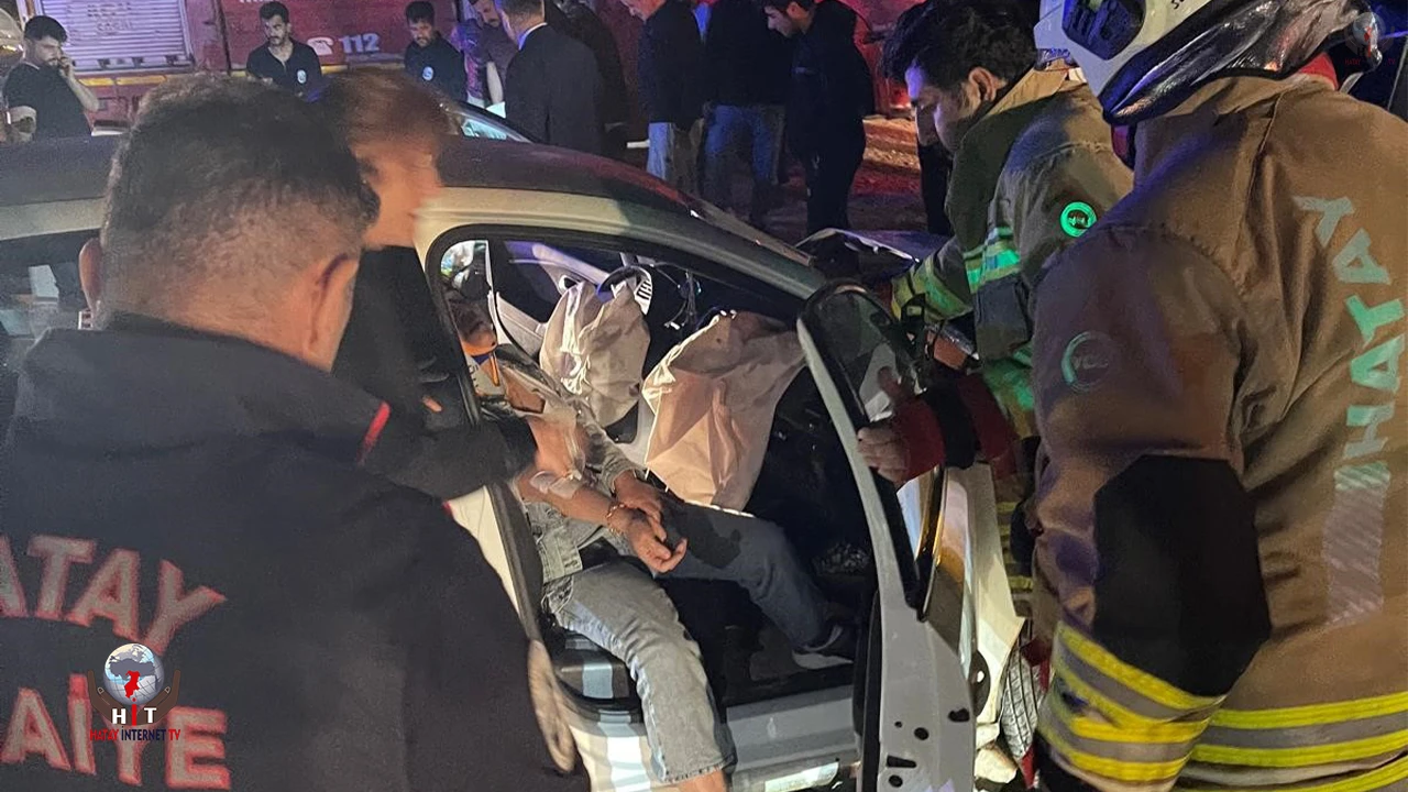Samandağda trafik kazası : 6 yaralı