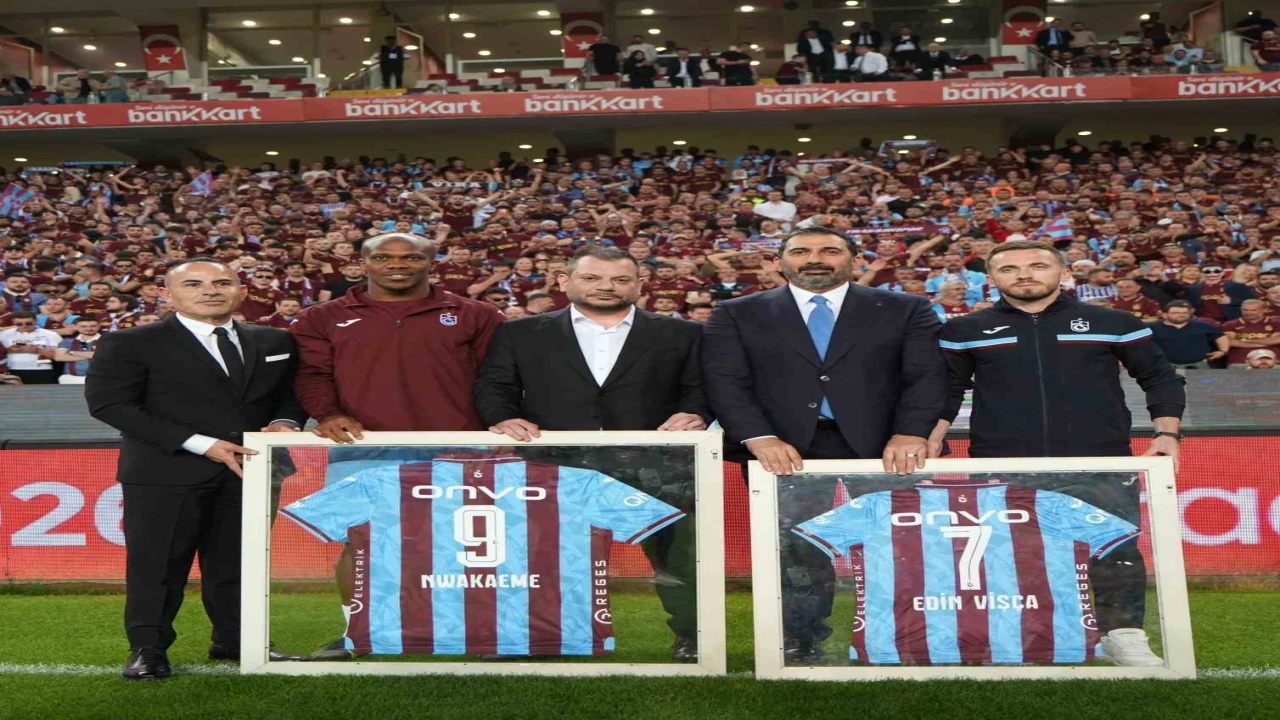 Trabzonsporda Nwakaeme ve Edin Visca veda etti