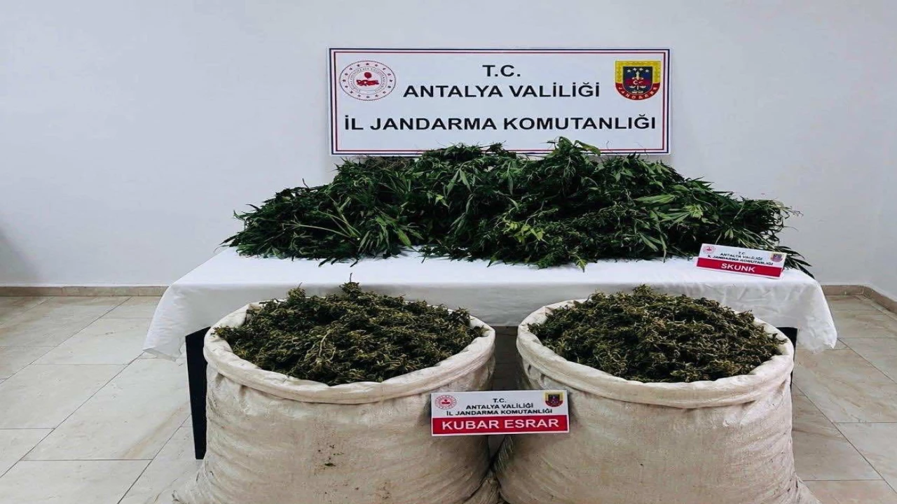 Antalyada uyuşturucu operasyonunda 11 kilo 100 gram kubar esrar ele geçirildi