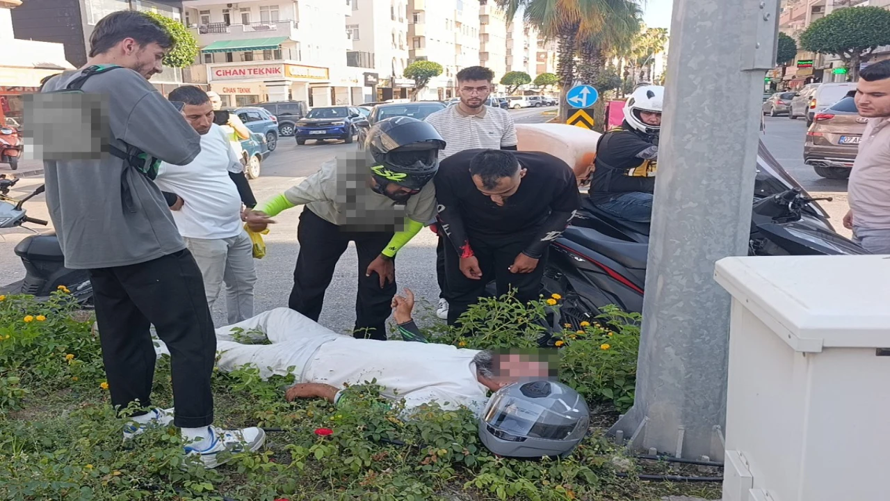 Aynı kavşakta bir saat arayla iki ayrı motosiklet kazası: 2 yaralı