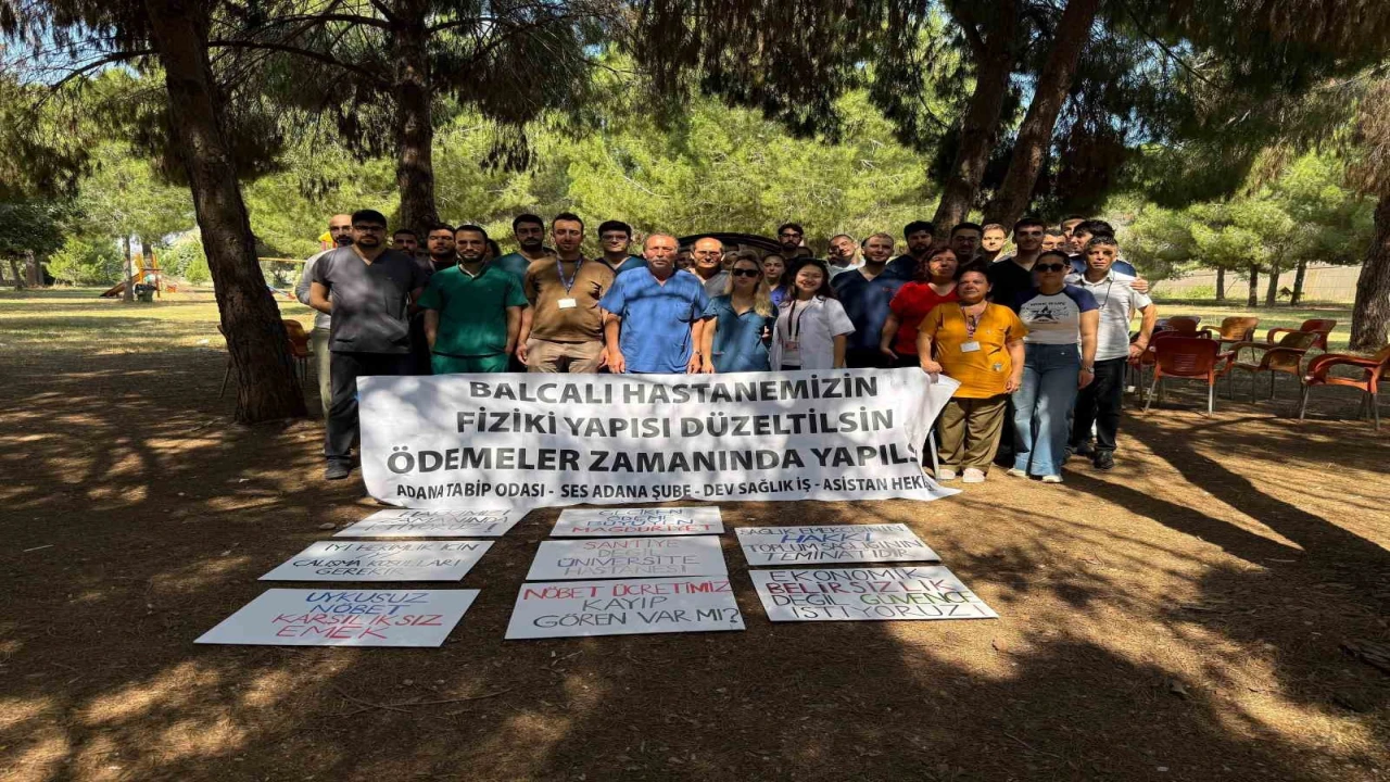 Balcalı Hastanesinde çalışan sağlık çalışanları 3 gün iş bıraktı