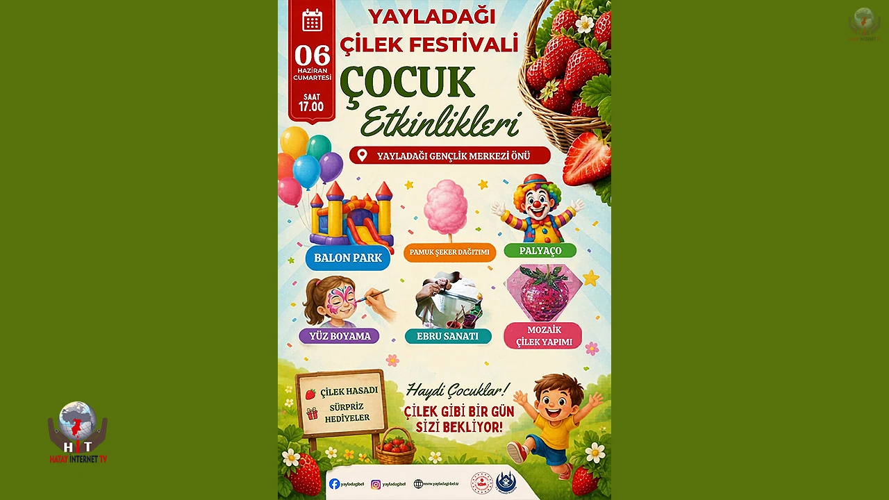 BAŞKAN YALÇIN’DAN ÇOCUKLARA FESTİVAL DAVETİ