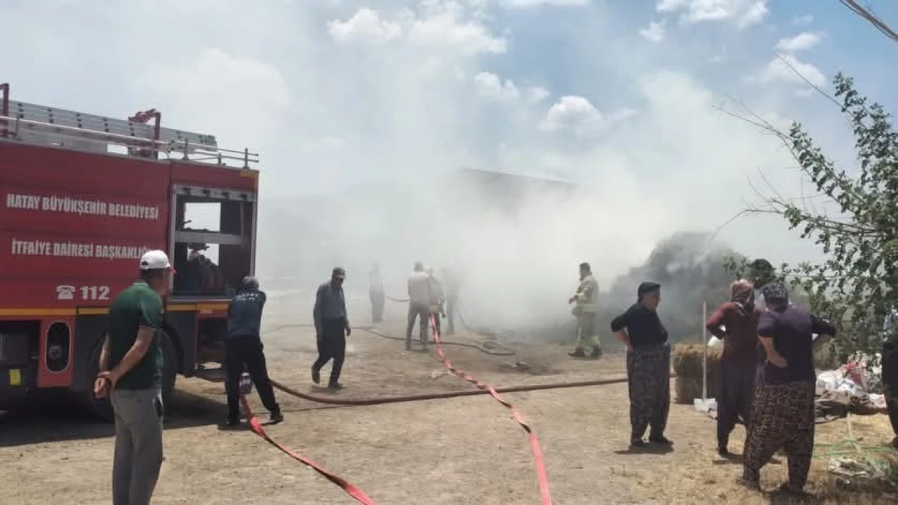 Hassada samanlık yangını