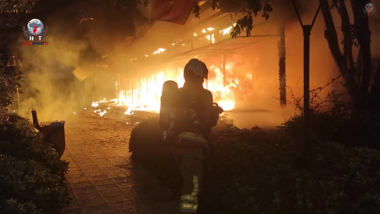 Hatay’da Boyacılar Çarşısı’nda yangın