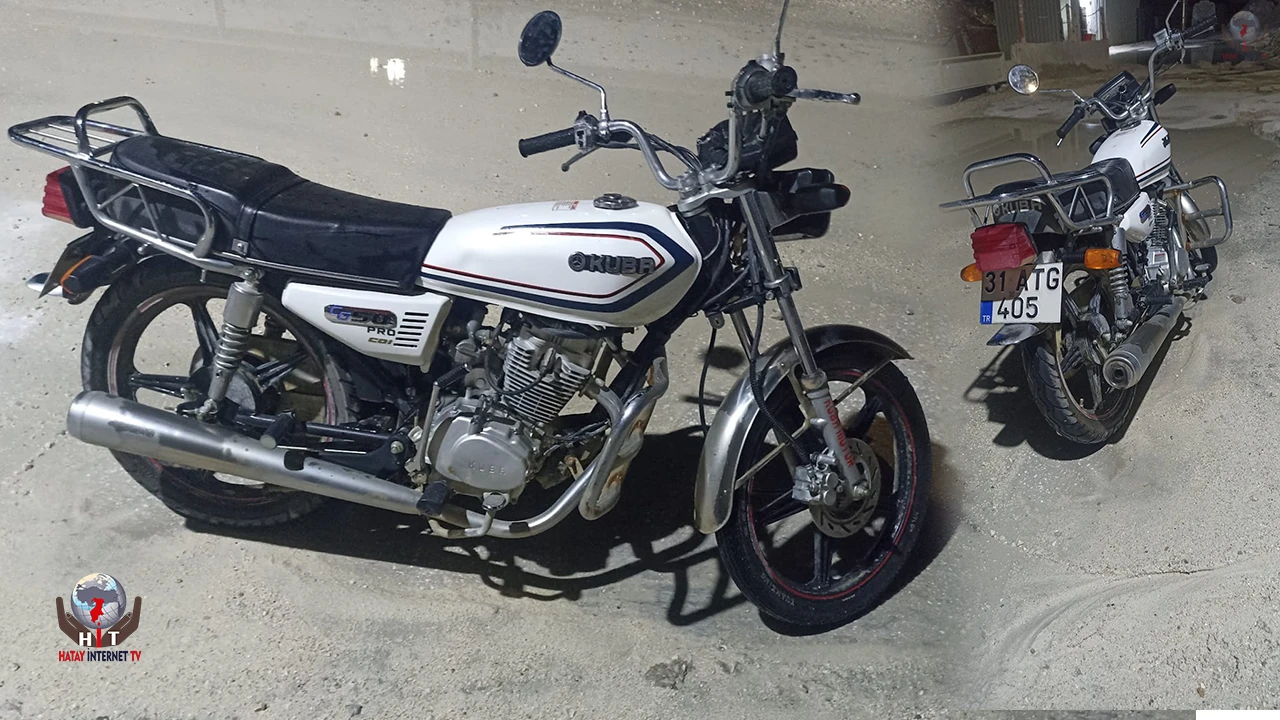 Hatay’da motosiklet hırsızı kameraya yakalandı