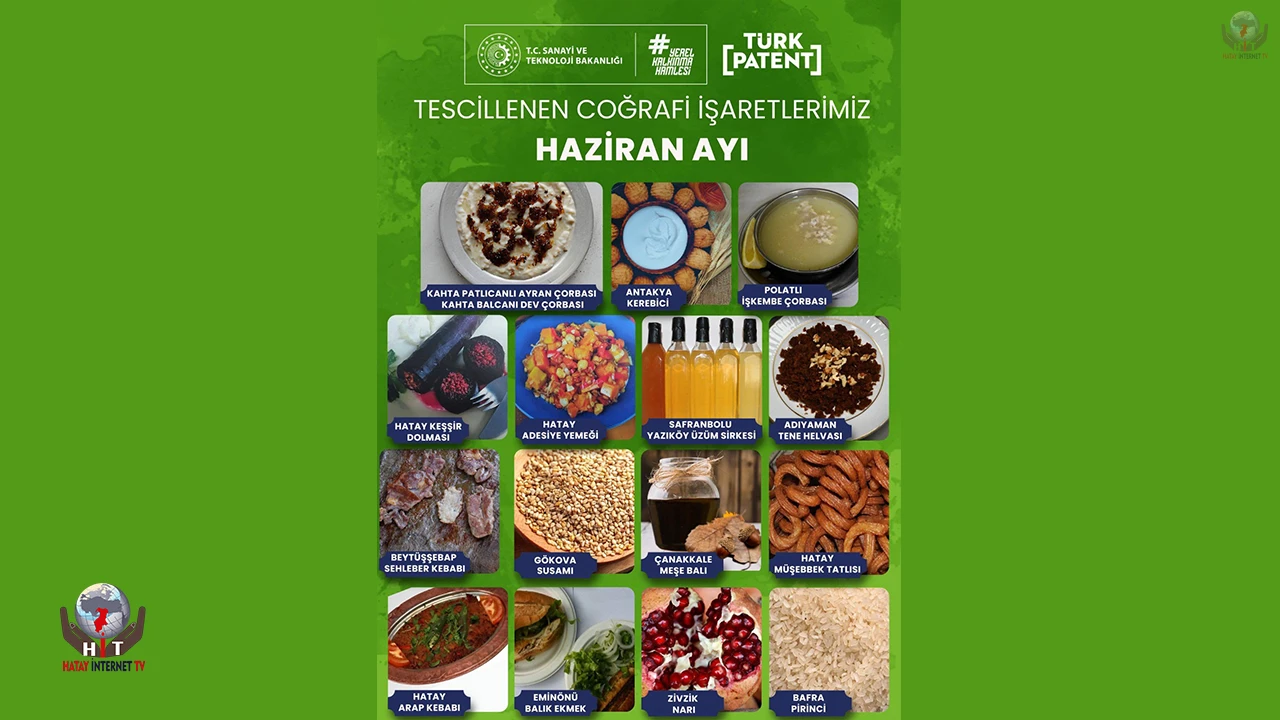 HATAY’IN LEZZET MİRASINA DÖRT YENİ TESCİL DAHA