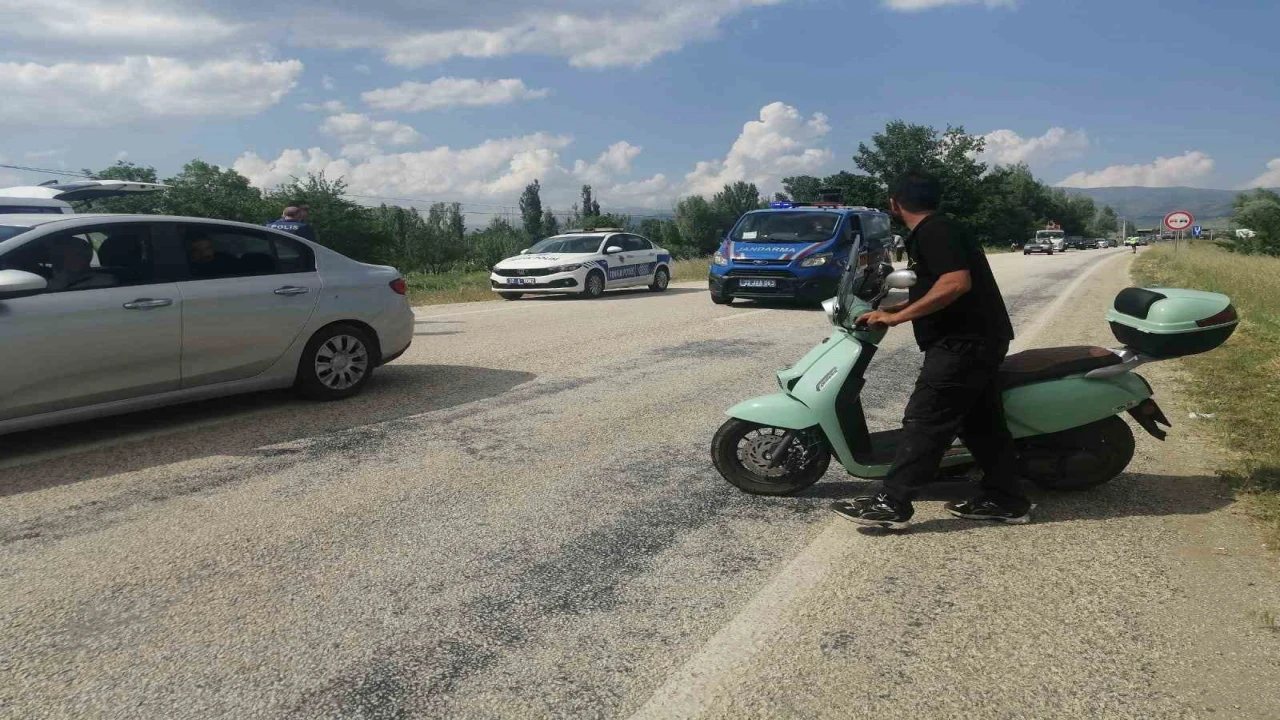 Ispartada motosikletten düşen sürücü ağır yaralandı