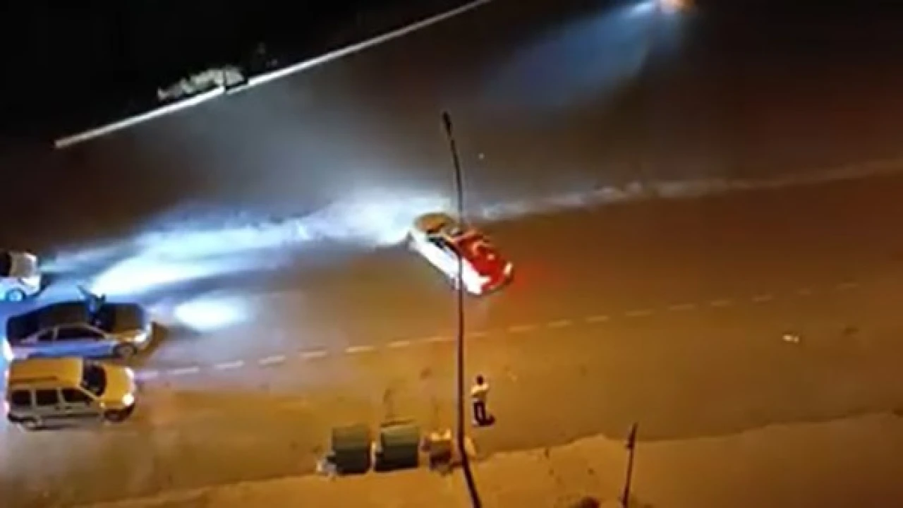 Kahramanmaraşta drift atan sürücüye 140 bin TL ceza