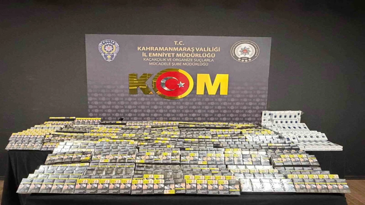 Kahramanmaraşta kaçak sigara ve tütün operasyonu