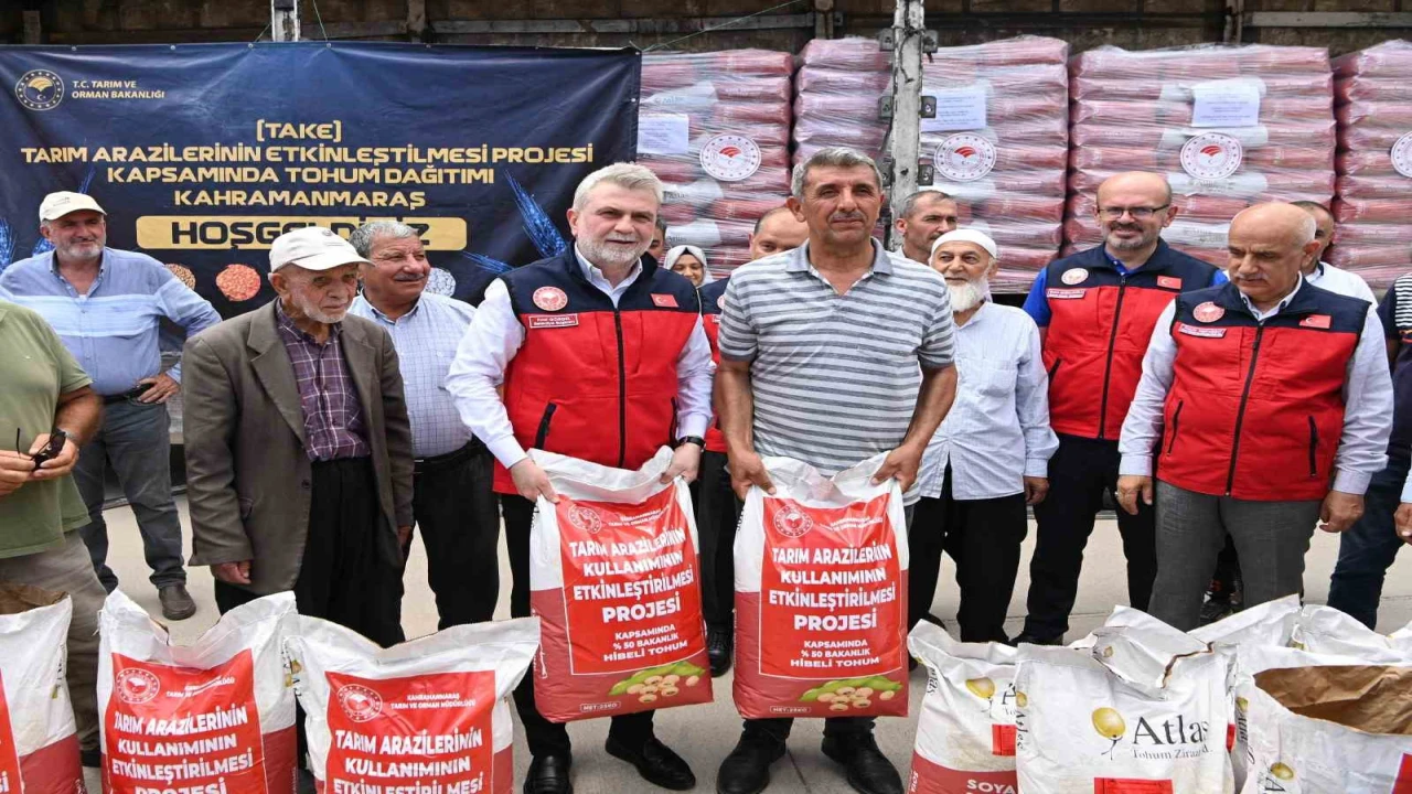 Kahramanmaraşta üreticilere 47 ton soya tohumu