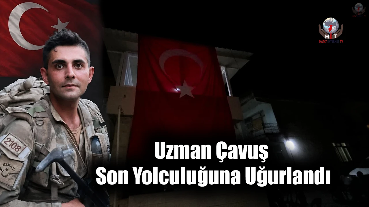 Kalp krizi geçirerek vefat eden uzman çavuş son yolculuğuna uğurlandı