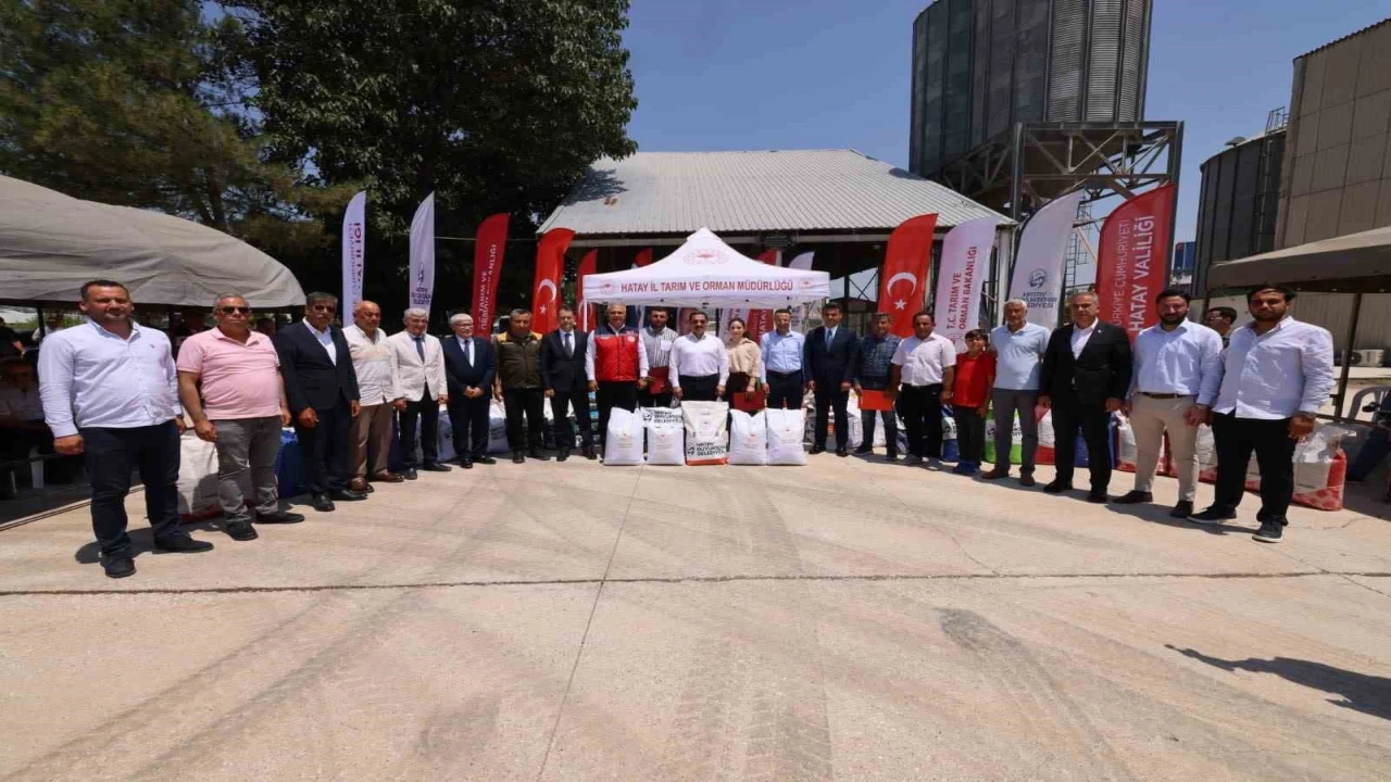 Kırıkhanda 30 milyon liralık tohum desteği üreticilere ulaştırıldı