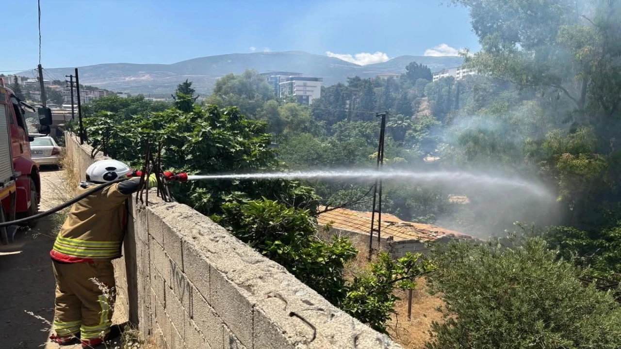 Kırıkhanda bahçe yangını