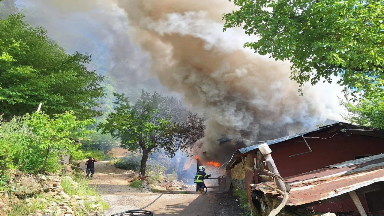 Kozanda yayla evindeki yangın ormana sıçradı, ekipler müdahale ediyor