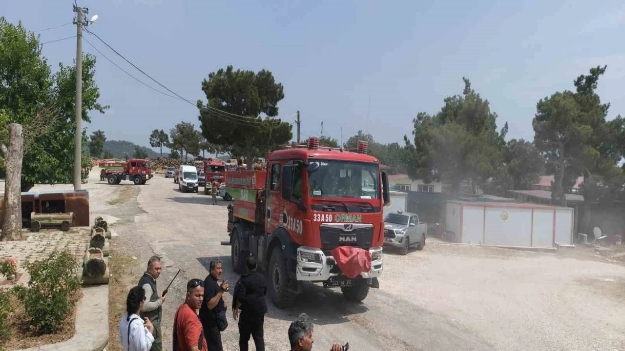 Mersinde gerçeğini aratmayan orman yangını tatbikatı