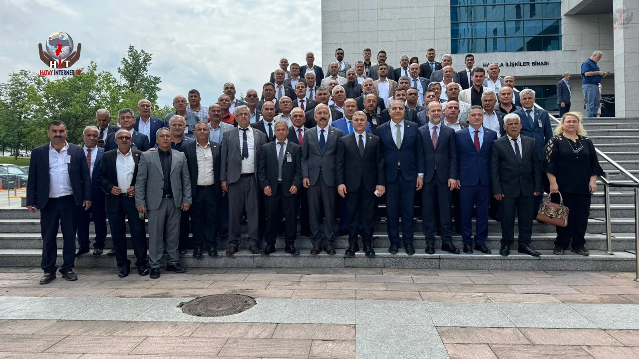 MİLLETVEKİLİ YEŞİLDAL, HATAYLI MUHTARLARI TBMM’DE AĞIRLADI