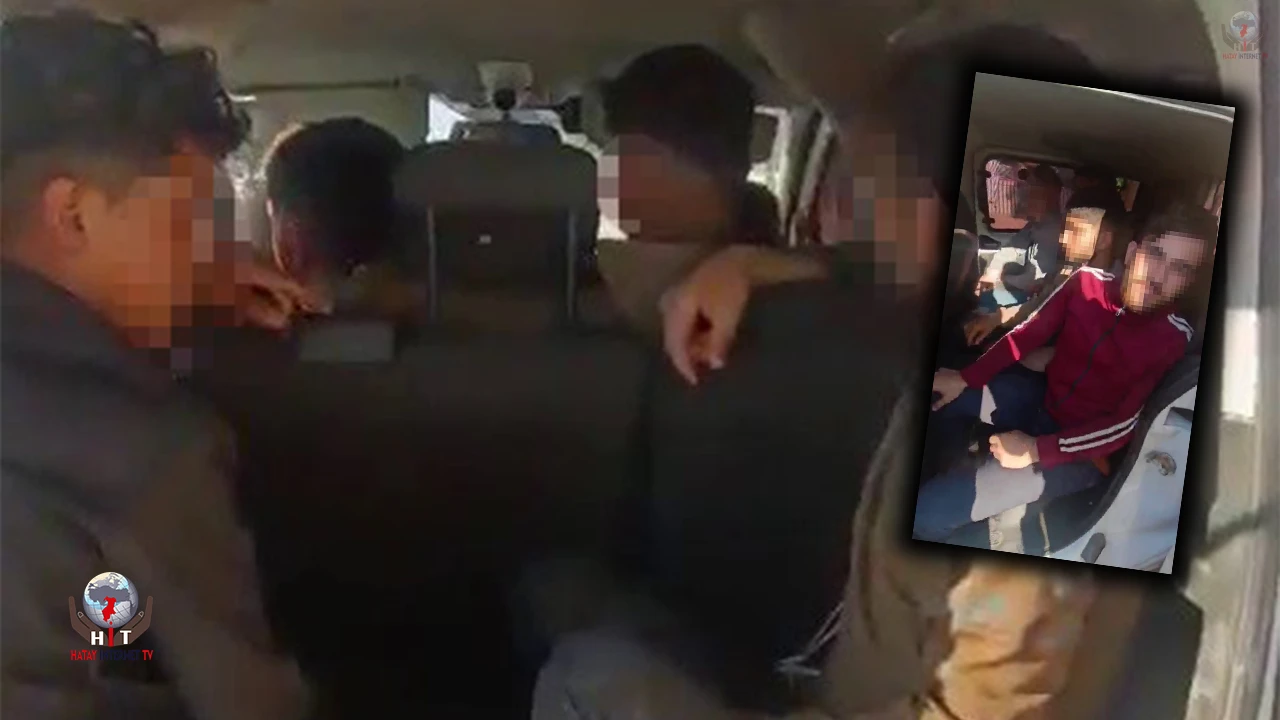 Öncü eşliğinde ticari taksiyle göçmen kaçırırken polise yakalandılar