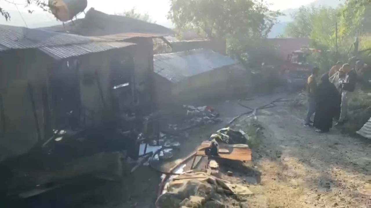 Yayla evinden ormana sıçrayan yangın söndürüldü