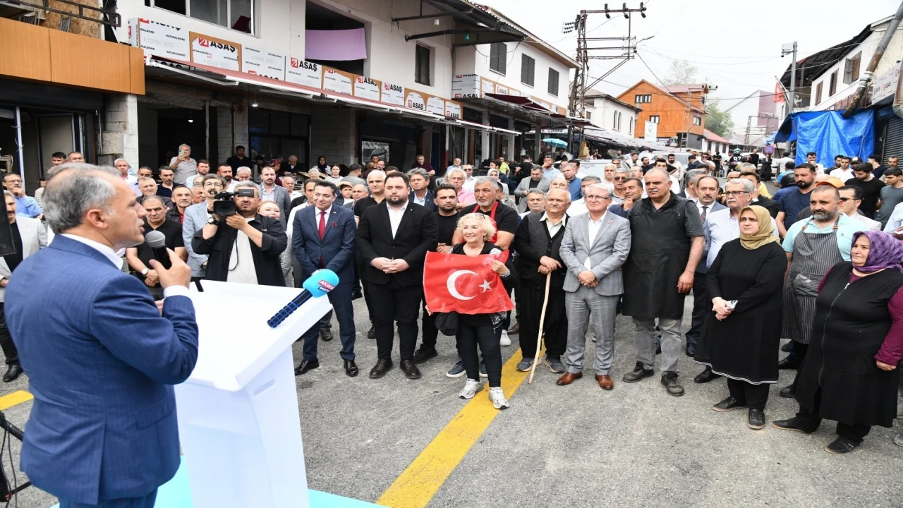Zorkun Yaylasında tamamlanan yol törenle açıldı