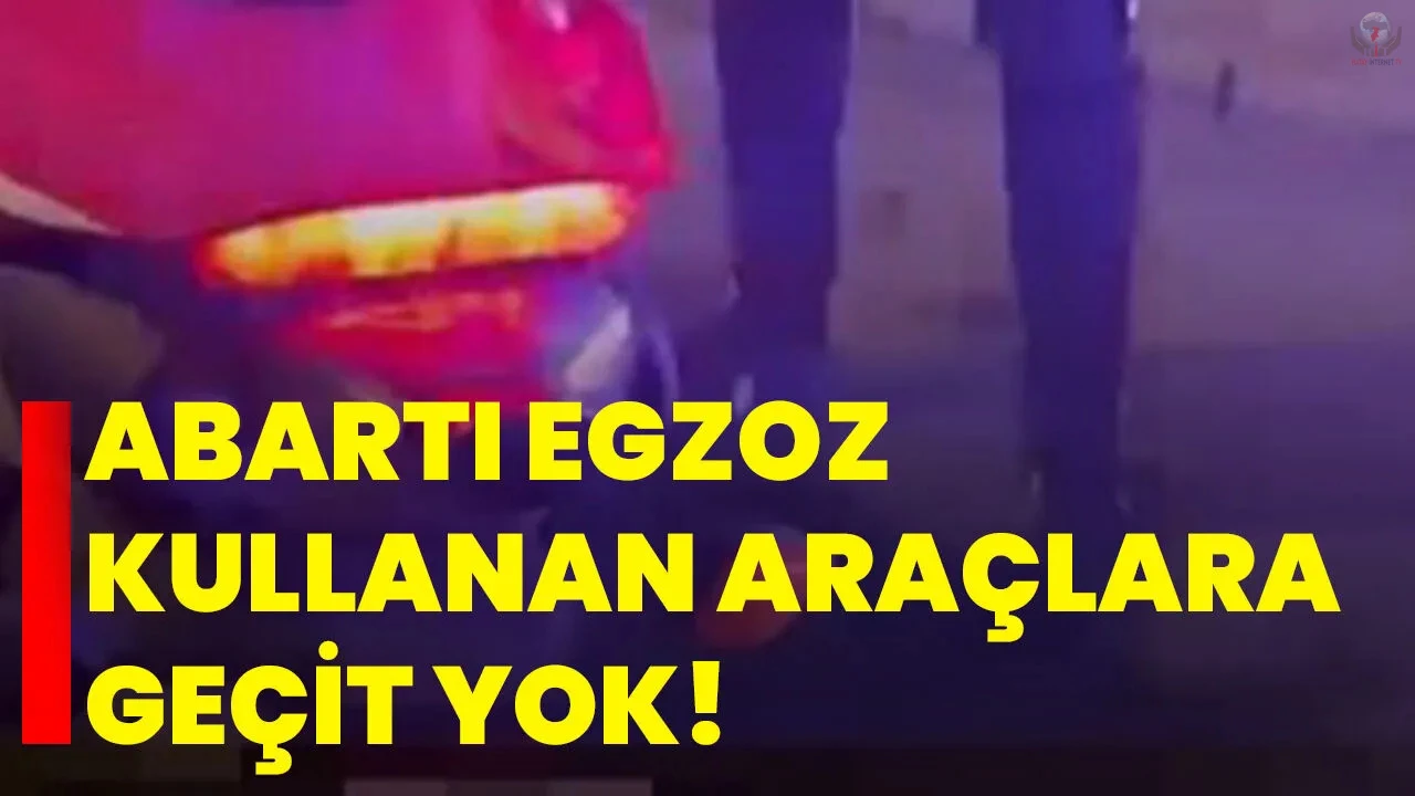Abartı egzoz kullanan 9 motosikletliye 1 milyon 350 bin TL ceza