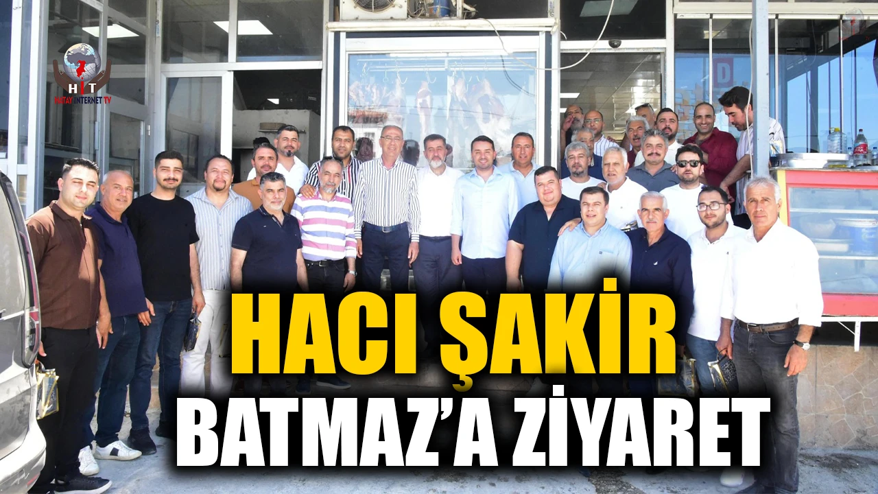 AK PARTİLİLERDEN HACI ŞAKİR BATMAZ’A ZİYARET