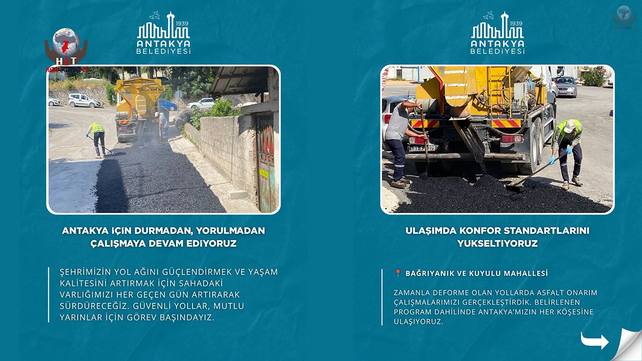 BAĞRIYANIK VE KUYULU’DA ASFALT ÇALIŞMALARI SÜRÜYOR