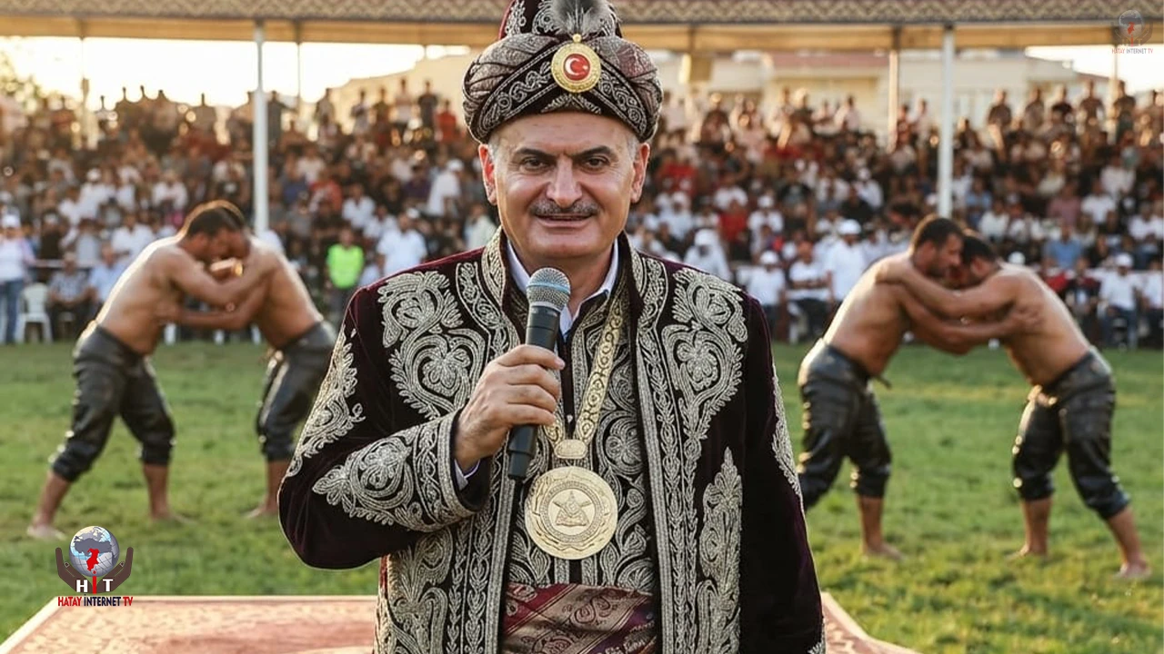 Binali Yıldırım, Yayladağı Uluslararası Aba Güreşlerinin Güreş Ağası Oldu