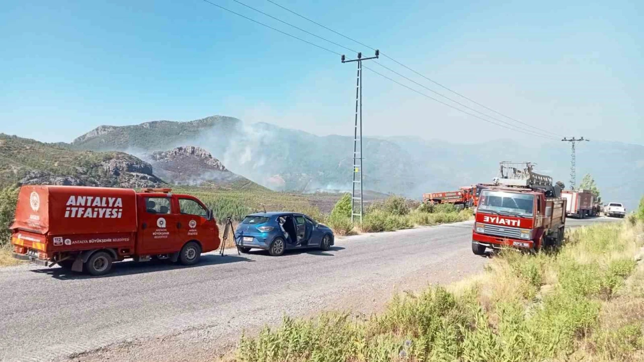 Büyükşehir itfaiyesi Antalyanın dört bir yanında görev başında