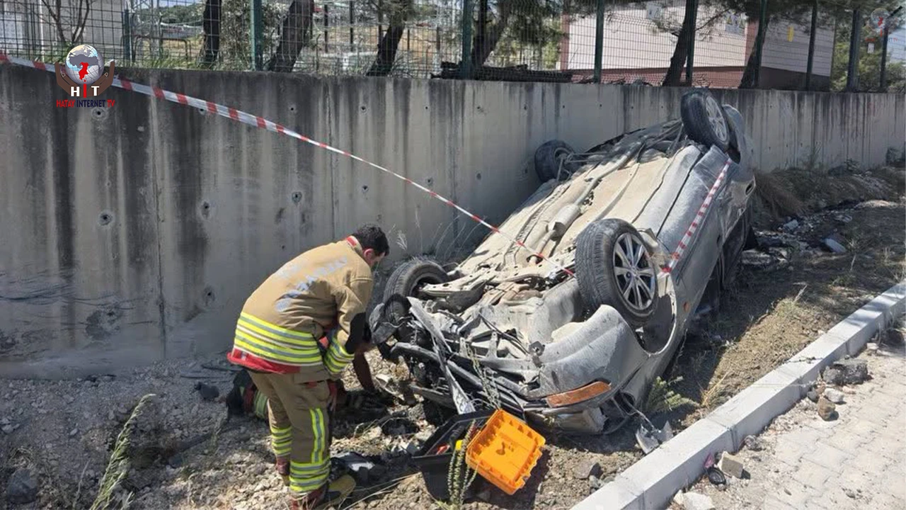 HATAY'DA FECİ KAZA: 1 YARALI