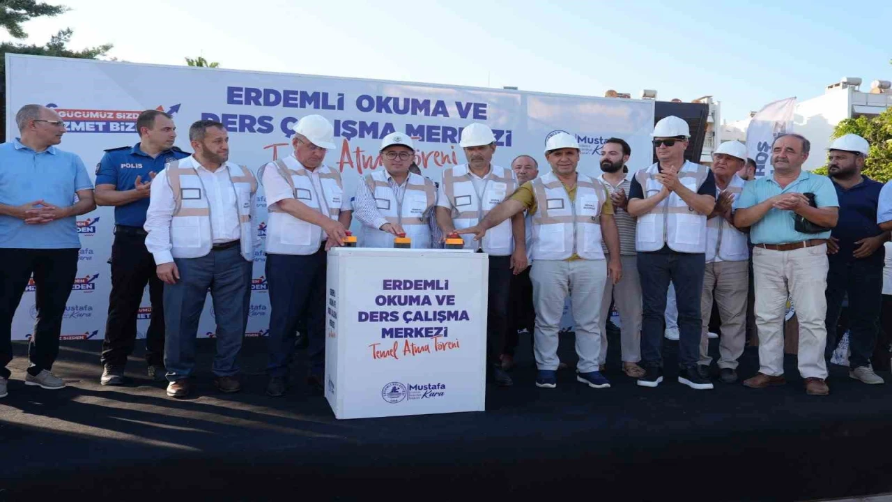 Erdemli Okuma ve Ders Çalışma Merkezinin temeli atıldı