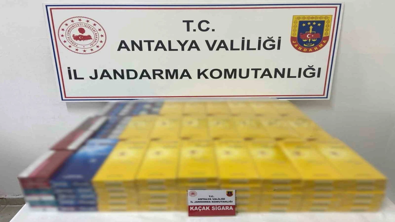 Gazipaşada 145 karton kaçak sigara ele geçirildi
