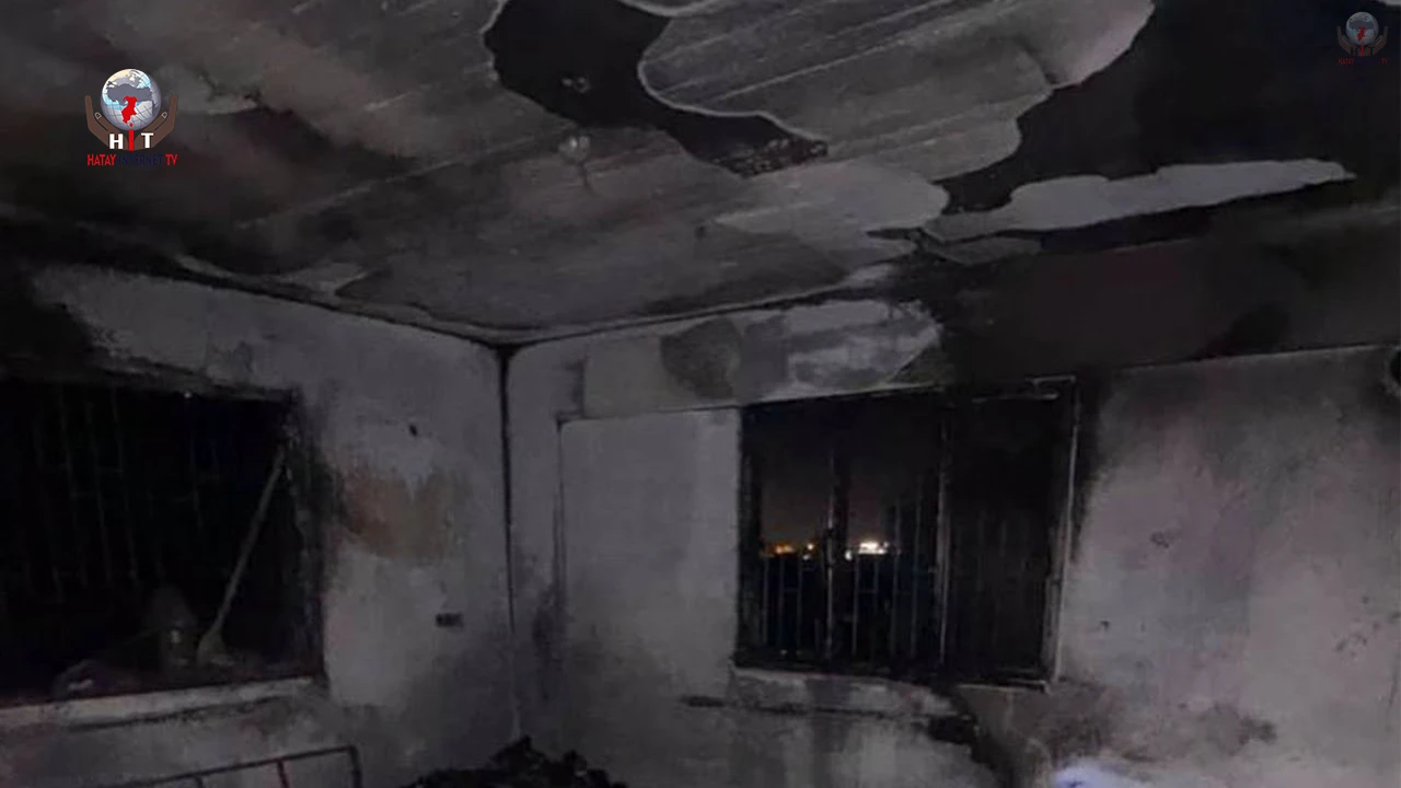 HATAY'DA EV YANGINI PANİĞİ
