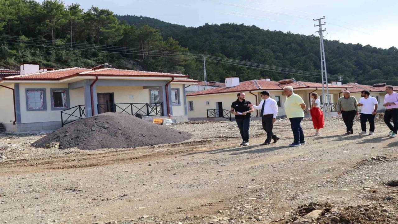 Işıklı Mahallesindeki kırsal afet konutlarında sona gelindi