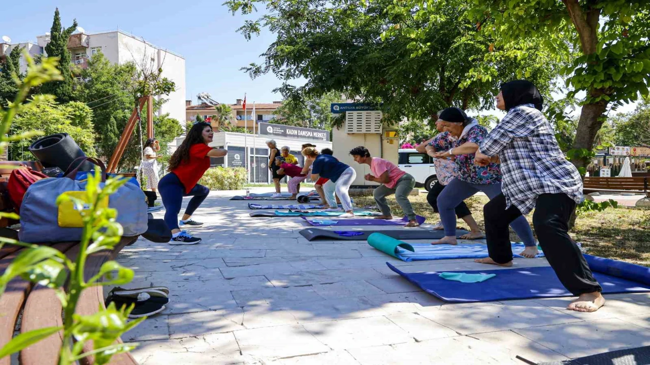Kadın Danışma Merkezinde sabah sporu