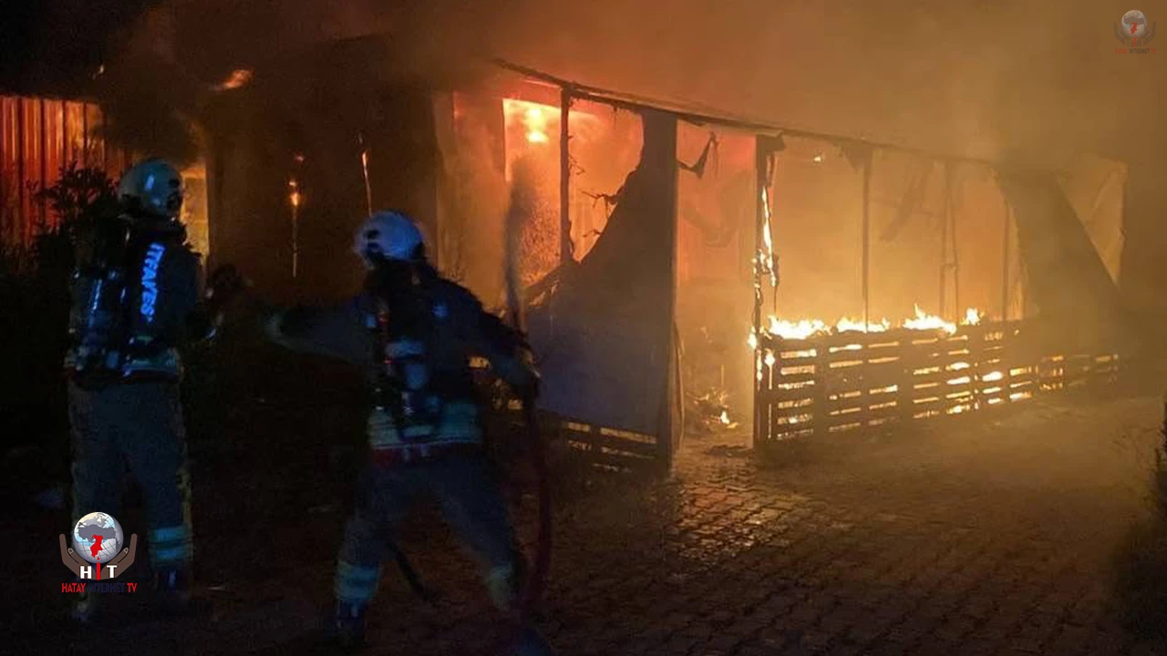 KONTEYNER KENT YANGINI KISA SÜREDE SÖNDÜRÜLDÜ