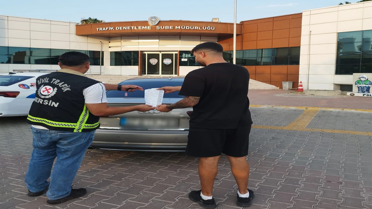 Mersinde makas atan ehliyetsiz sürücüye 170 bin lira ceza