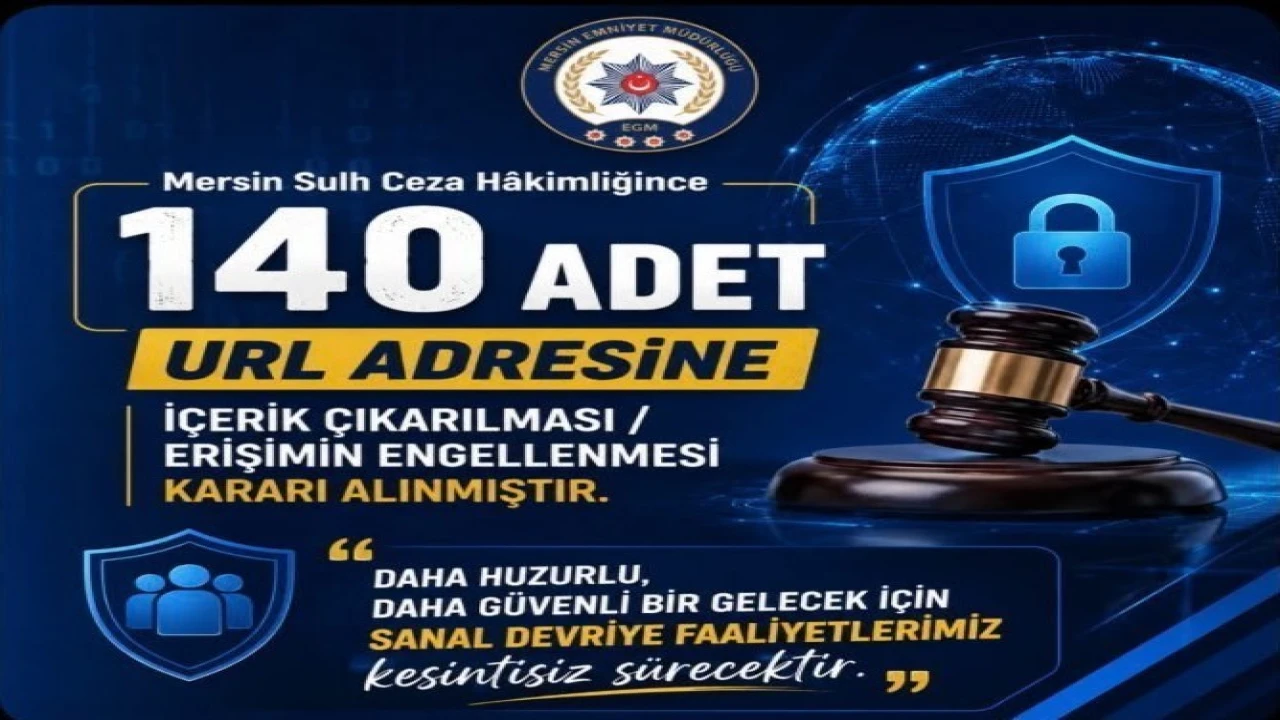 Mersinde müstehcen içerik paylaşan 140 hesaba işlem yapıldı