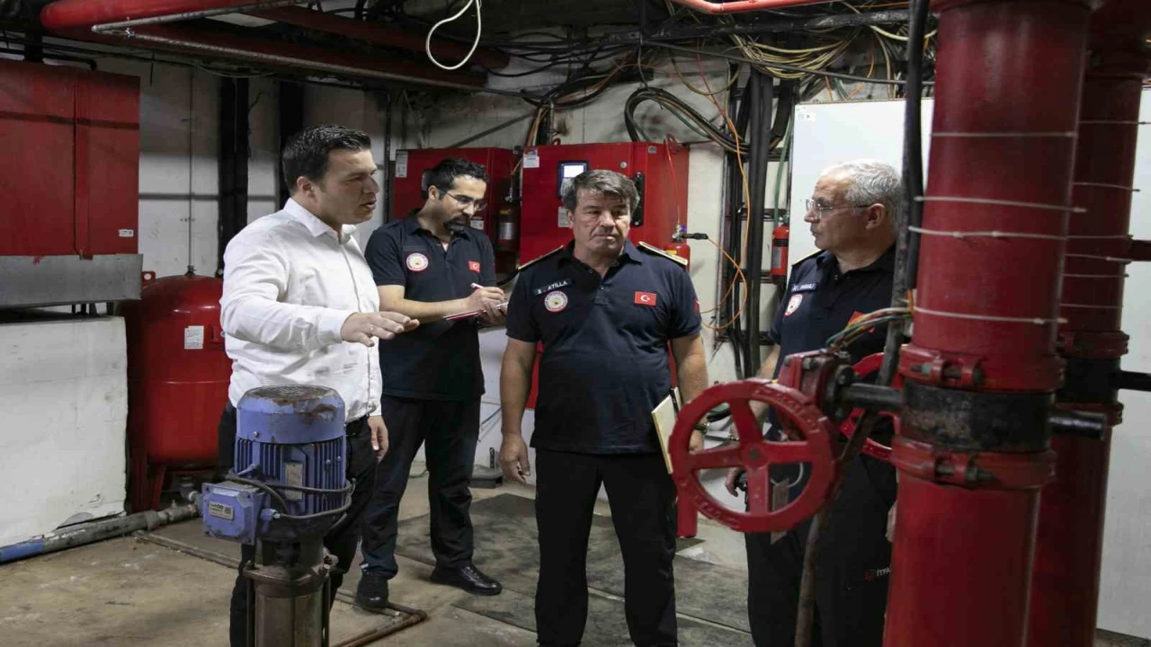 Mersinde otellerde yangın güvenliği denetimi sürüyor
