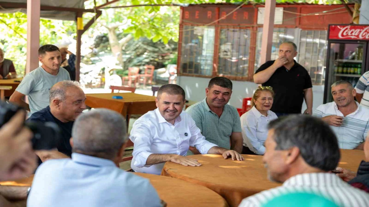 Mezitlide kırsal mahallelere hizmet mesaisi