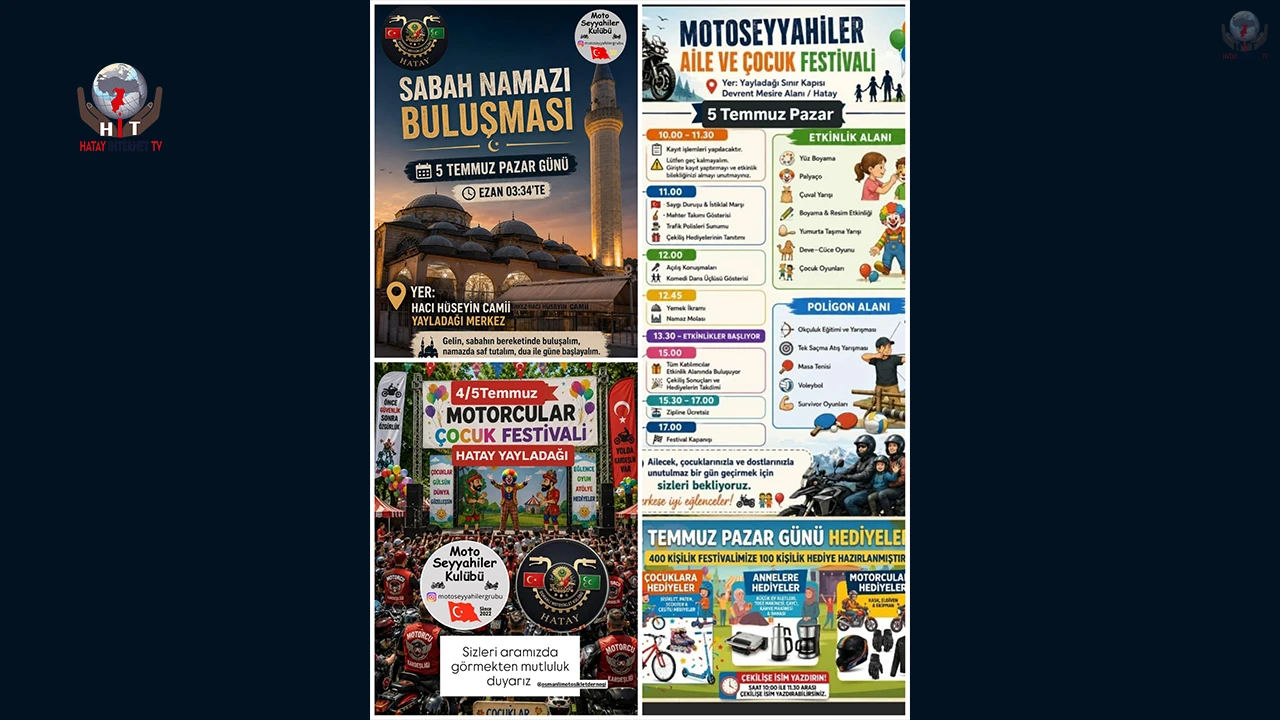 MOTOSİKLET TUTKUNLARI YAYLADAĞI'NDA BULUŞUYOR
