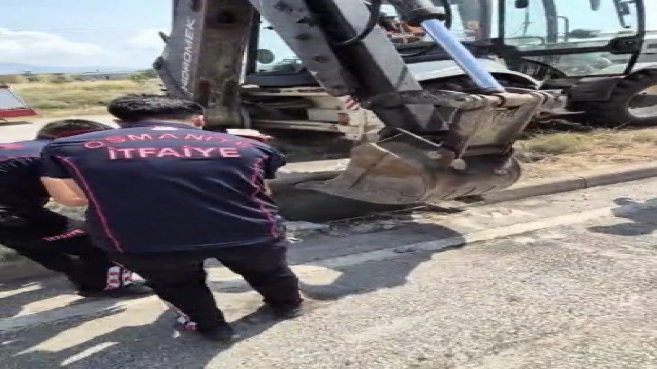 Osmaniyede mazgala düşen yavru kedi itfaiye ekiplerince kurtarıldı