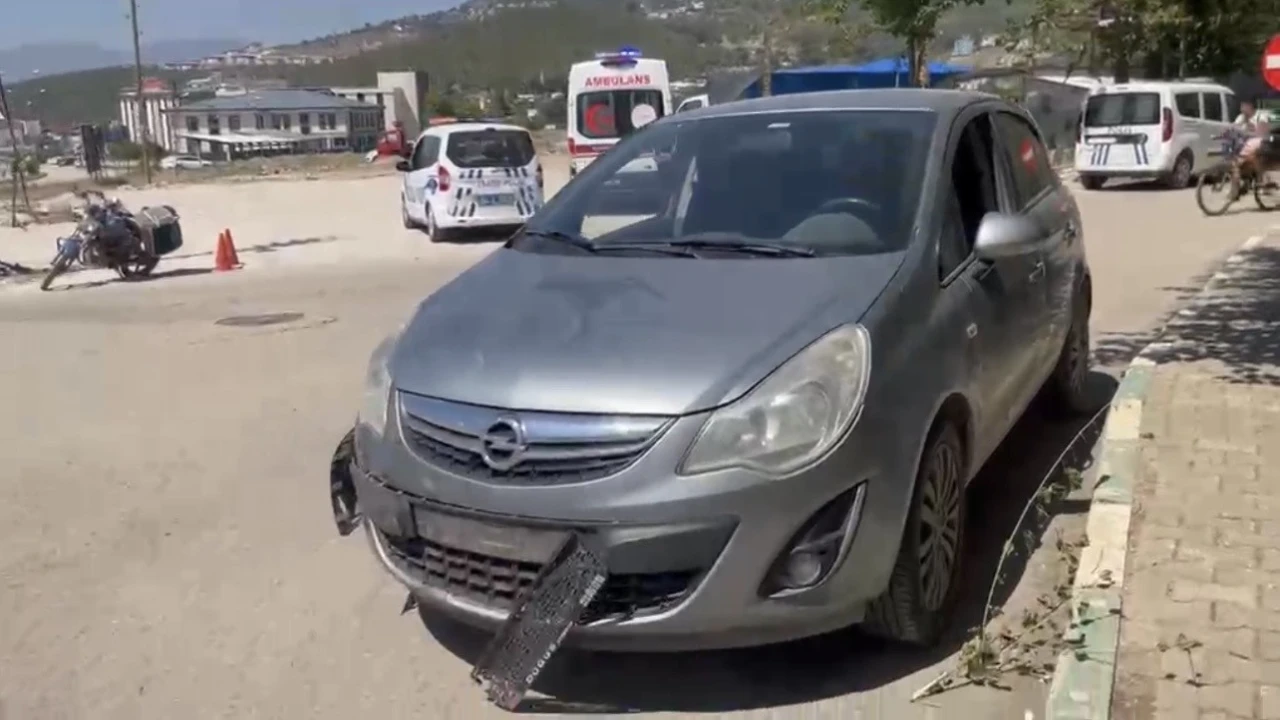 Osmaniyede motosiklet ile otomobil çarpıştı: 1 yaralı