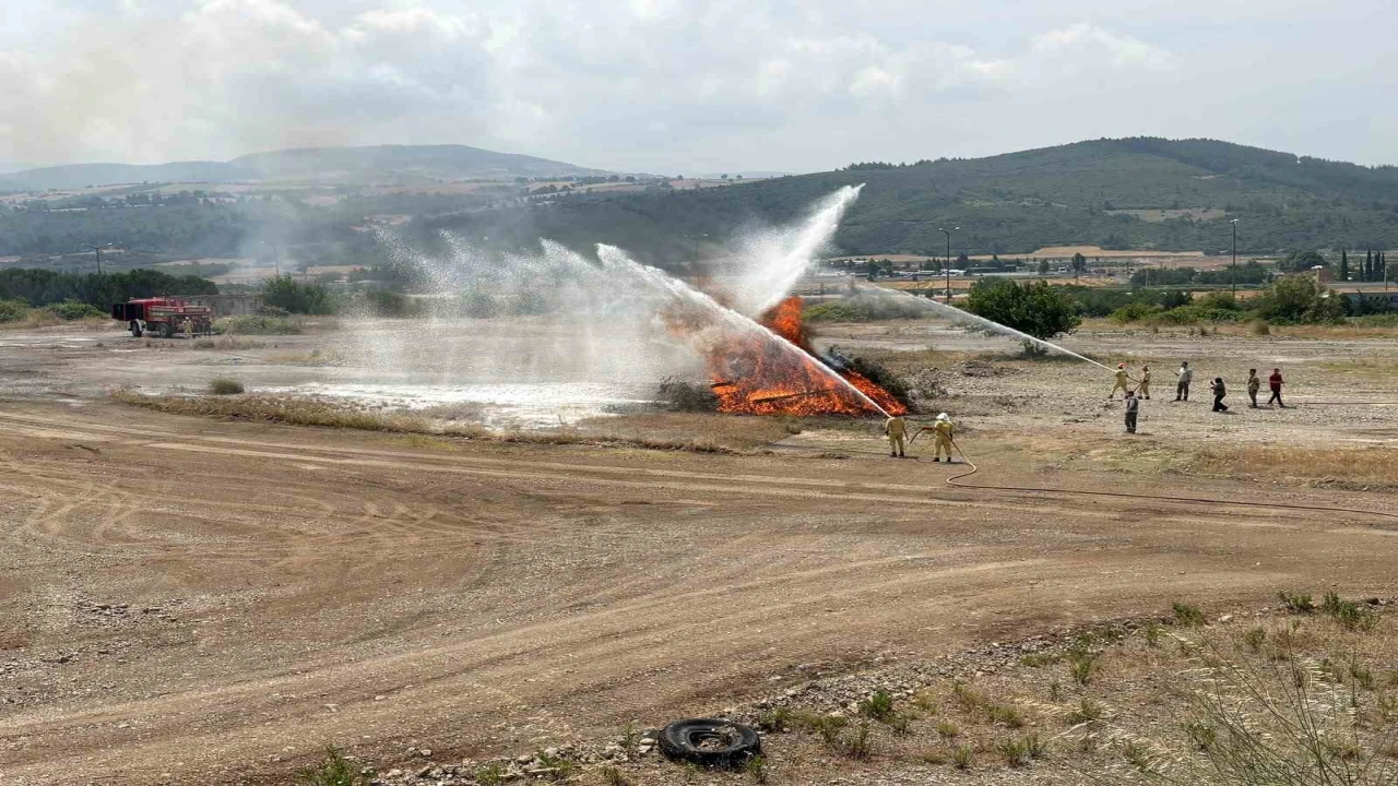 Osmaniyede orman yangınlarına karşı özel timler tatbikatta buluştu