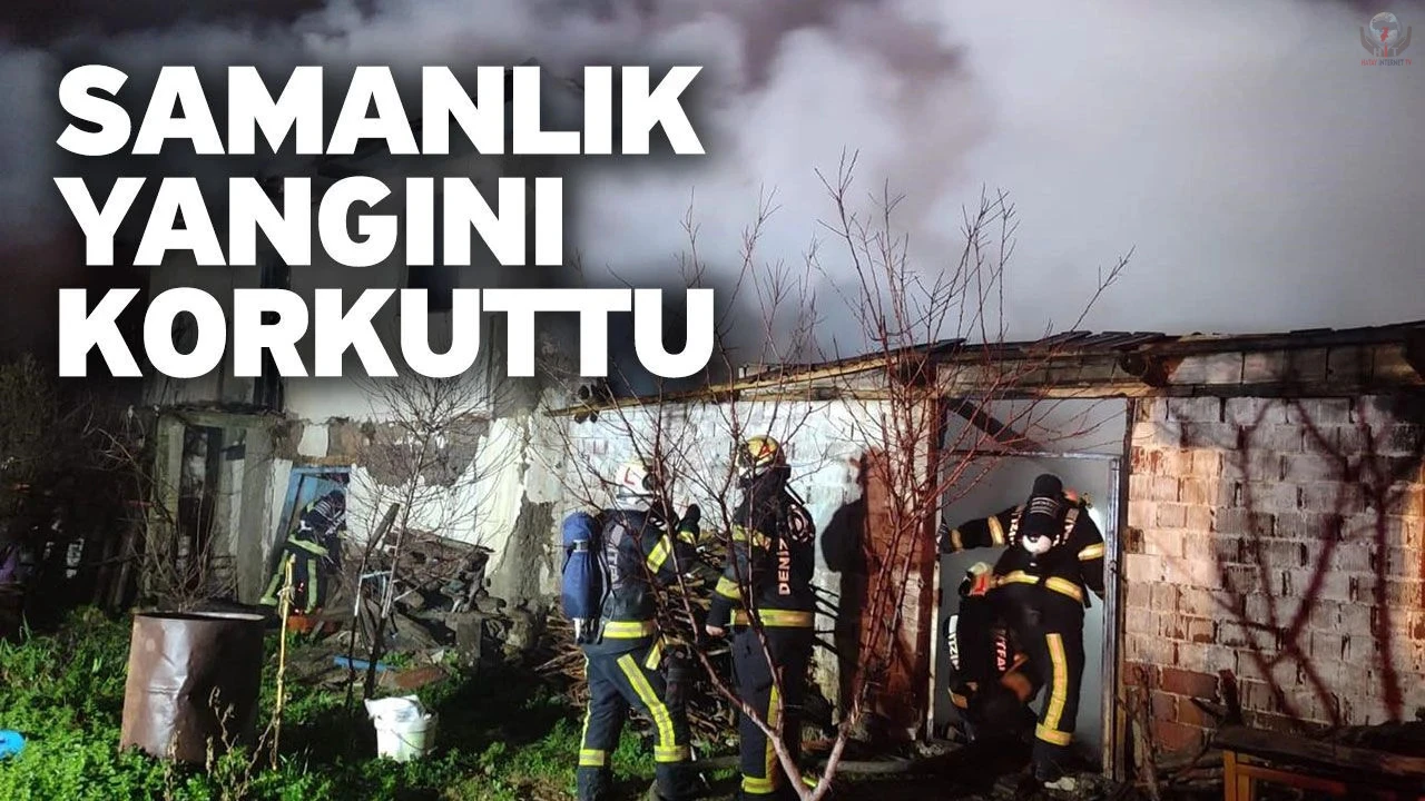 Reyhanlıda samanlık yangını