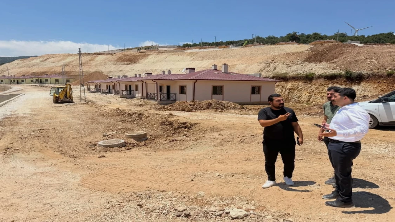 Şenköyde afet konutları tamamlanma aşamasına geldi