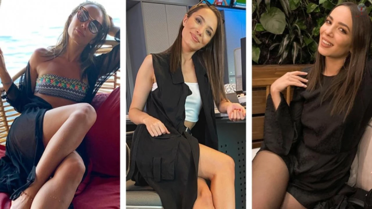 Sunucu Melike Çelik, havuz başından bikinili video paylaştı