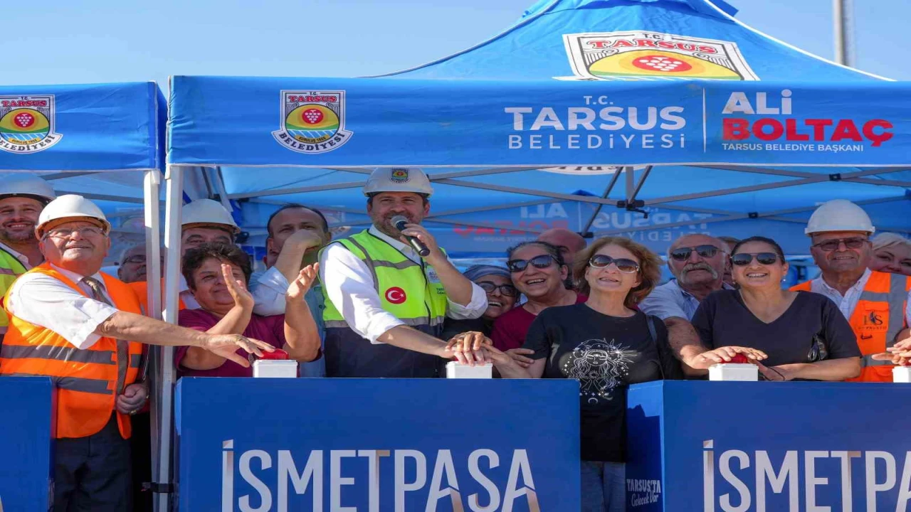Tarsusta yıllardır beklenen kentsel dönüşümde ilk beton döküldü