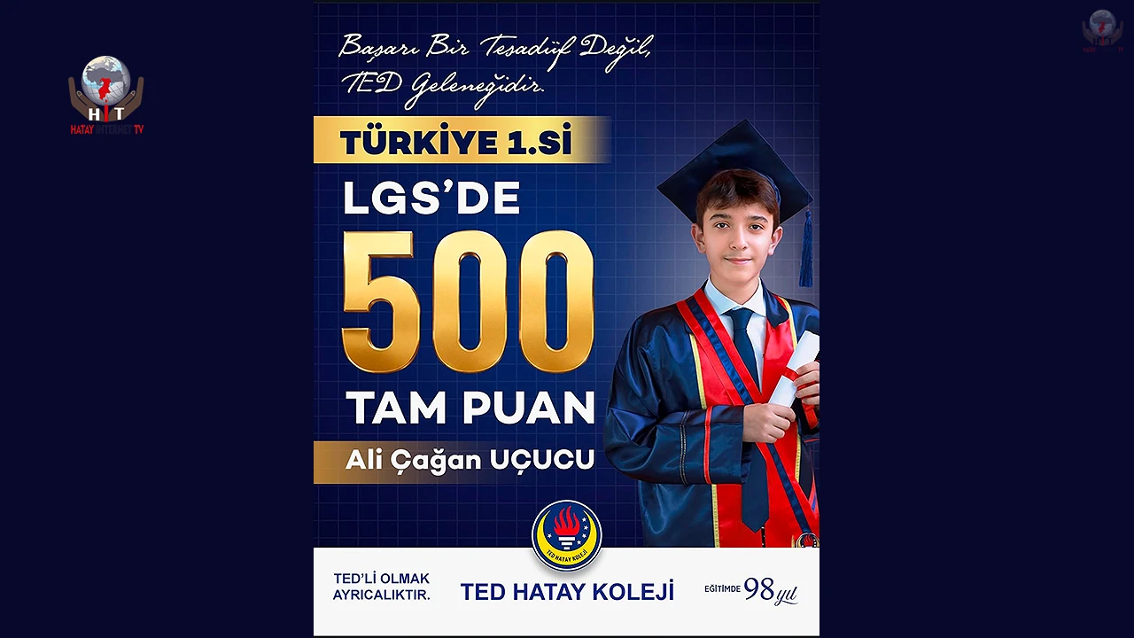 TED HATAY KOLEJİ'NDEN TÜRKİYE BİRİNCİLİĞİ GURURU