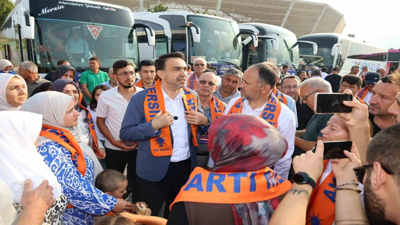 AK Parti Mersin Teşkilatı 25. yıl buluşması için Ankara yolunda