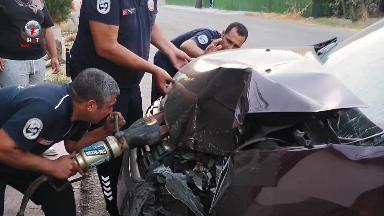 Antakyada trafik kazası: 2 yaralı